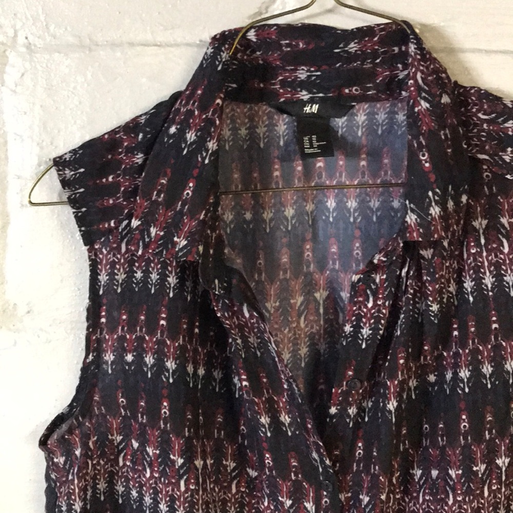sheer button up